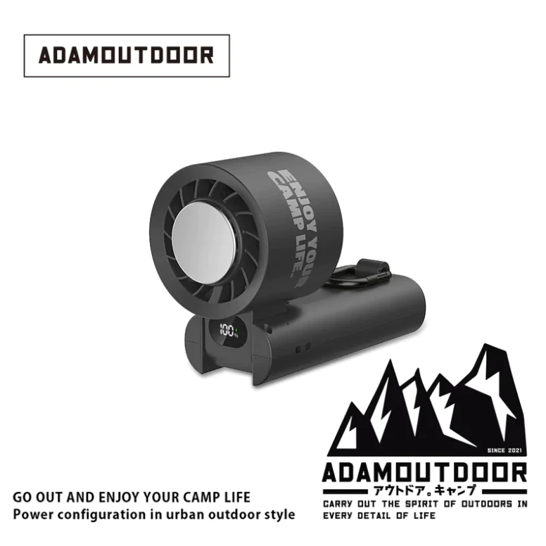 ADAMOUTDOOR｜隨身掛繩機能冰鎮風扇【綠色工場】手持風扇 隨行扇 迷你扇 充電風扇 露營風扇 口袋風扇