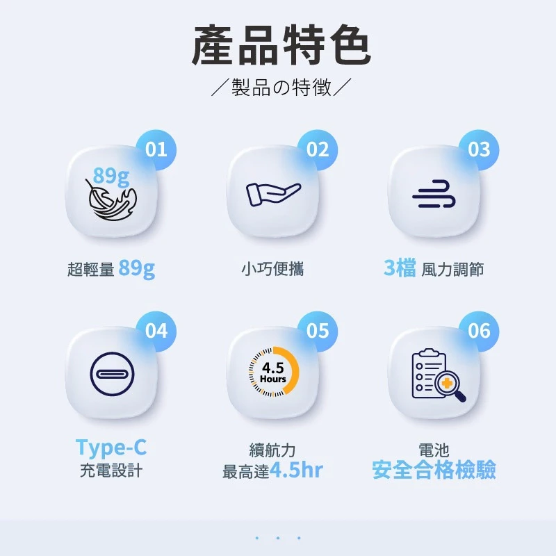 MUNICHI MR.QQFAN 迷你勁速手持風扇【綠色工場】隨行扇 迷你扇 充電風扇 露營風扇 口袋風扇