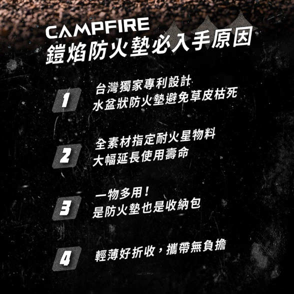 CAMPFIRE 鎧焰防火墊 / 焚火墊【綠色工場】防火毯 焚火用品 防火布 焚火布 焚火台收納包