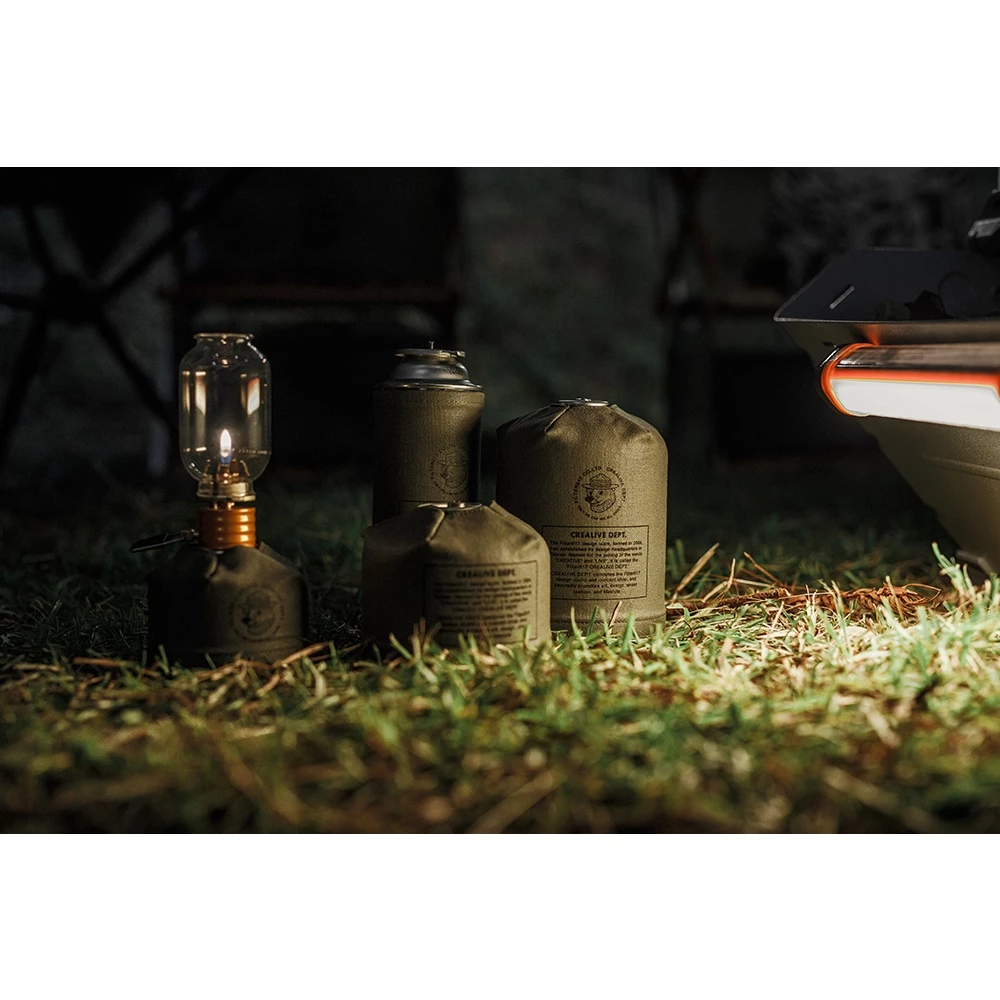 【綠色工場】Filter017上蠟帆布瓦斯罐套 軍風軍綠 高山瓦斯套 卡式爐 瓦斯爐 高山爐 高功率爐 露營 野營
