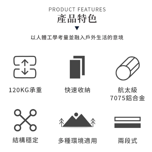 OutdoorBase X1輕量兩段椅【綠色工場】高背椅 舒適可躺 露營椅 收納椅 摺疊椅 輕巧椅 月亮椅 鋁合金椅