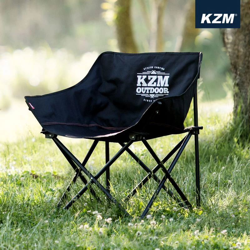 【綠色工場】KAZMI KZM 極簡時尚休閒折疊椅-經典黑/珊瑚粉/橄欖綠 休閒椅 導演椅 露營椅 收納椅