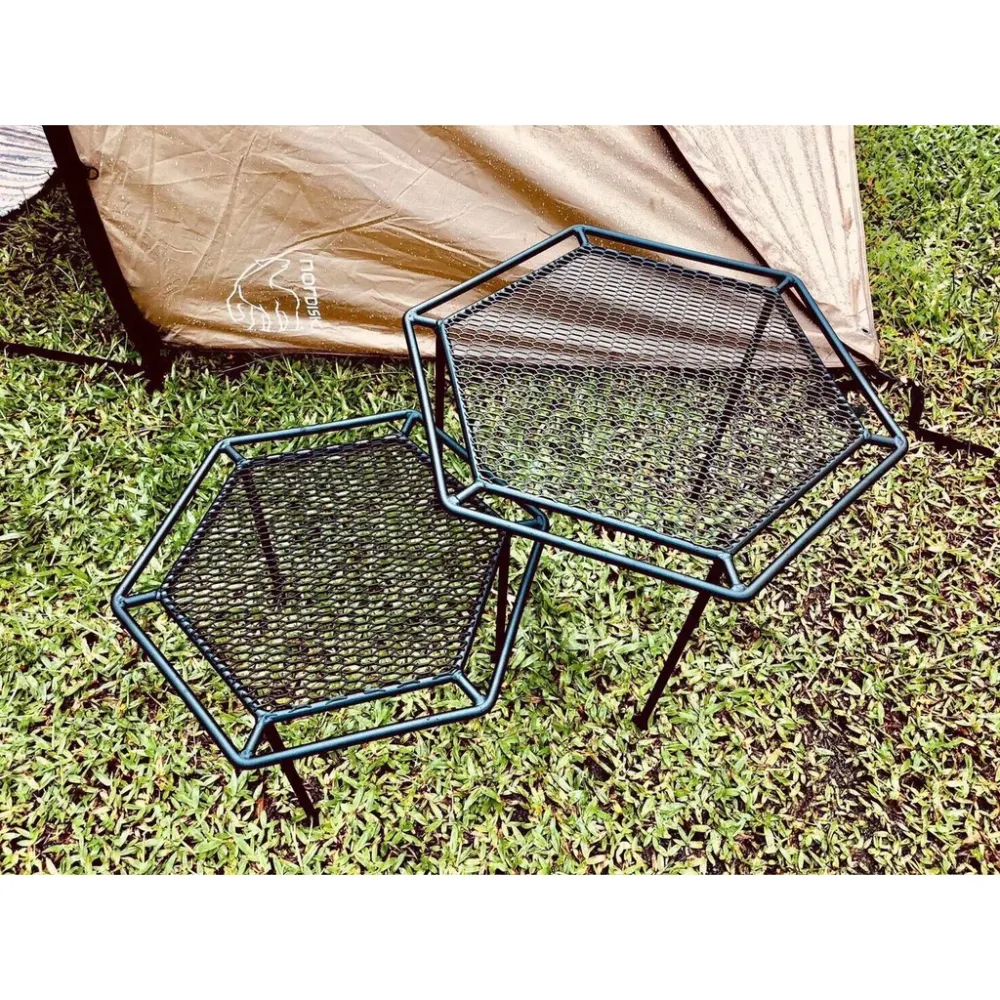 【綠色工場】鐵 鉄 Iron Work 六角鐵桌 M / L 露營桌組 鐵件 鑄鐵桌 鍛鐵桌 露營鐵桌 鑄鐵 鍛鐵 鐵桌
