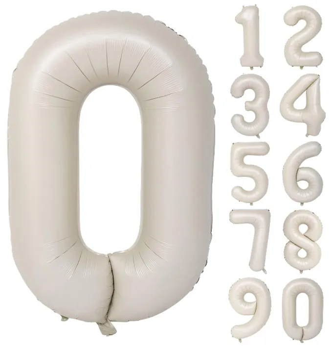 40吋 大奶油色數字