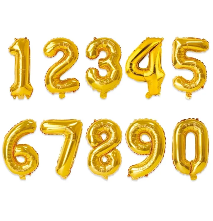 16吋 金色數字
