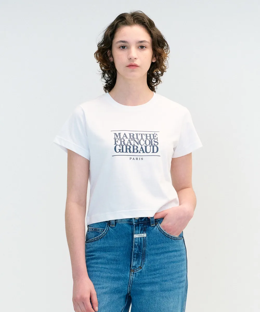 MFG W CLASSIC LOGO CROP TEE