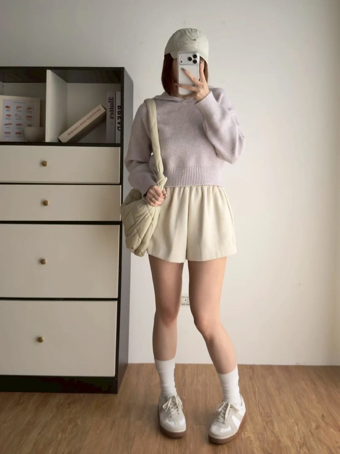 兔絨高腰短褲