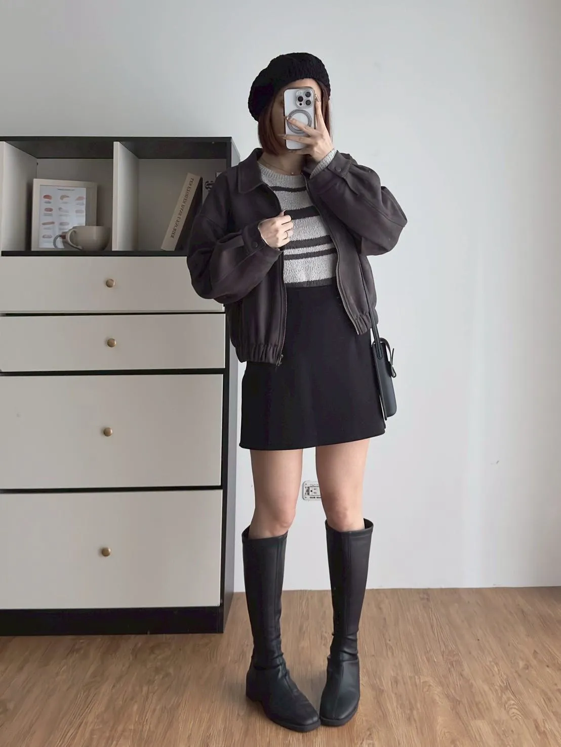 砂洗銅銨短裙