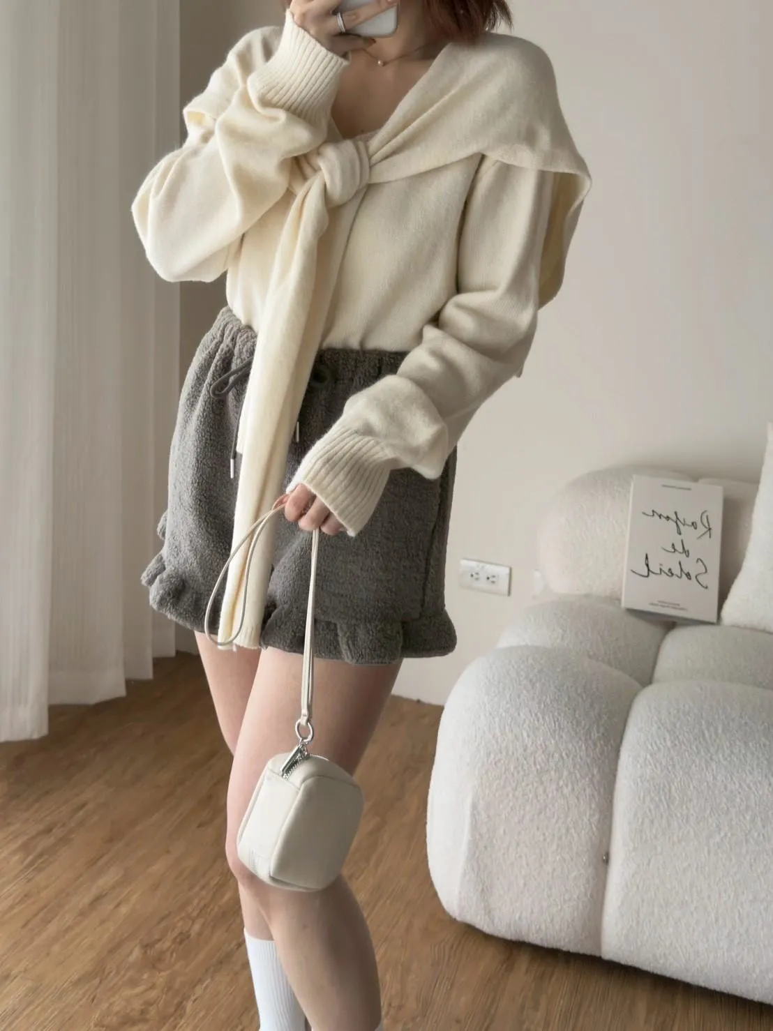 披肩毛衣上衣