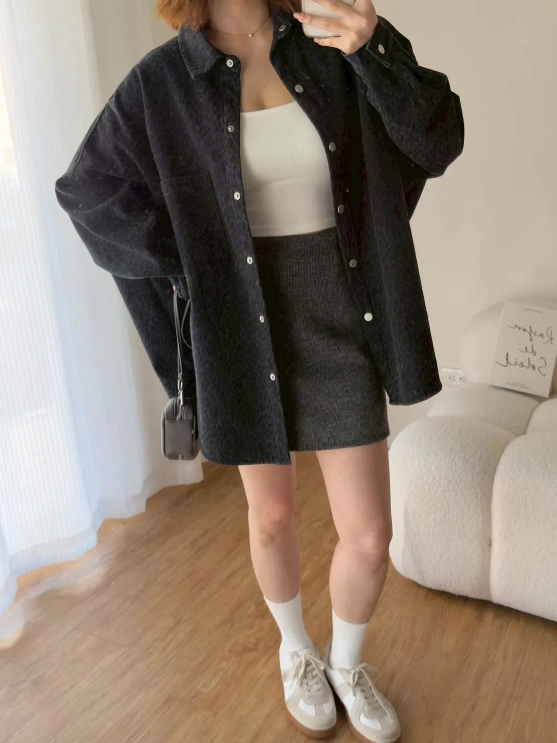豹紋牛仔襯衫