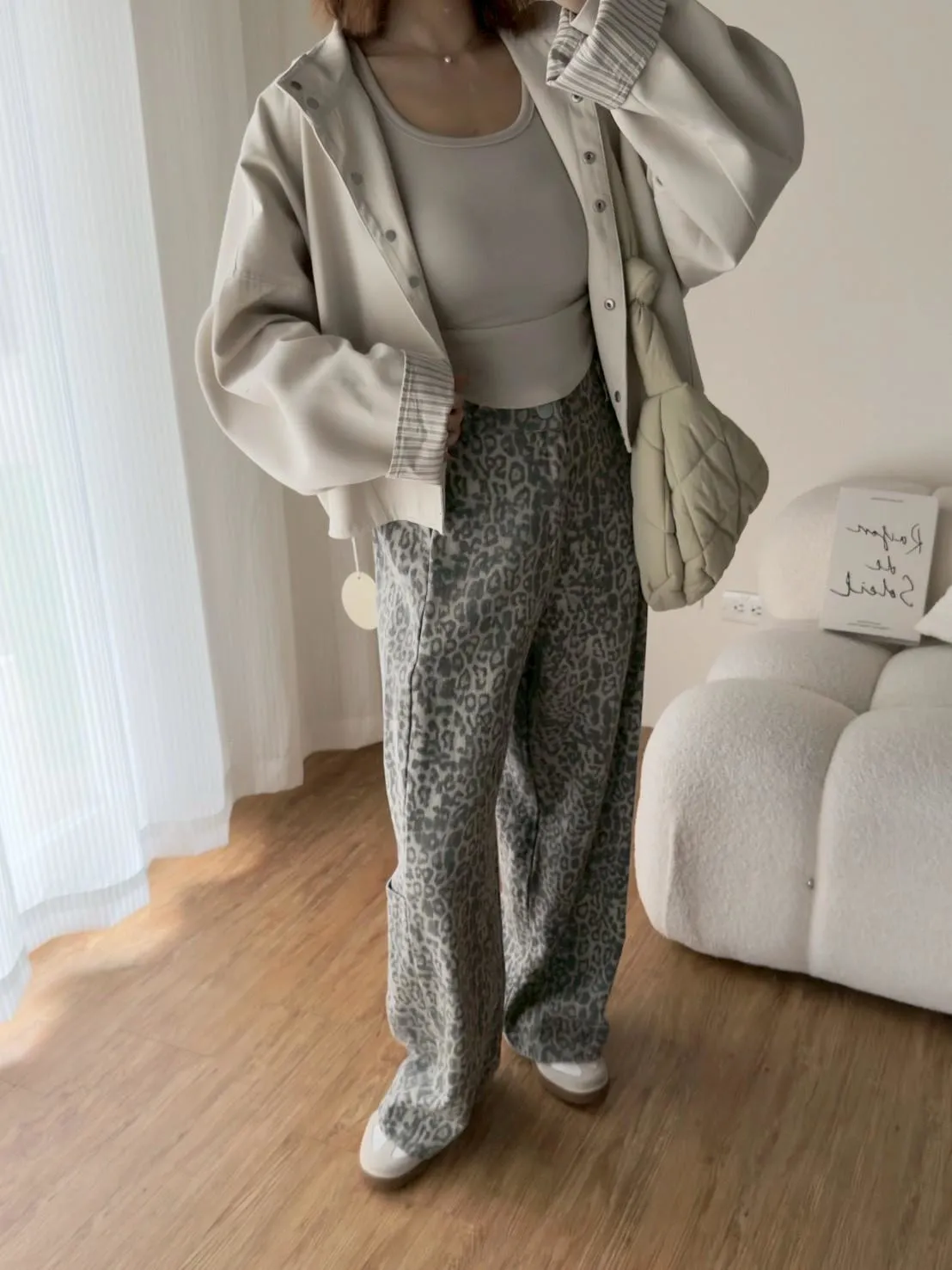 豹紋長褲