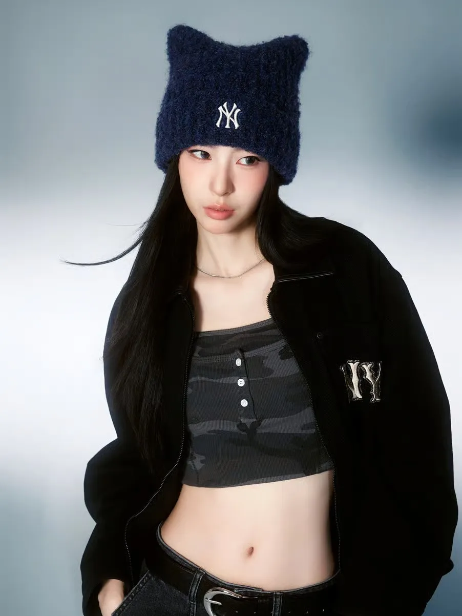 MLB貓耳毛帽