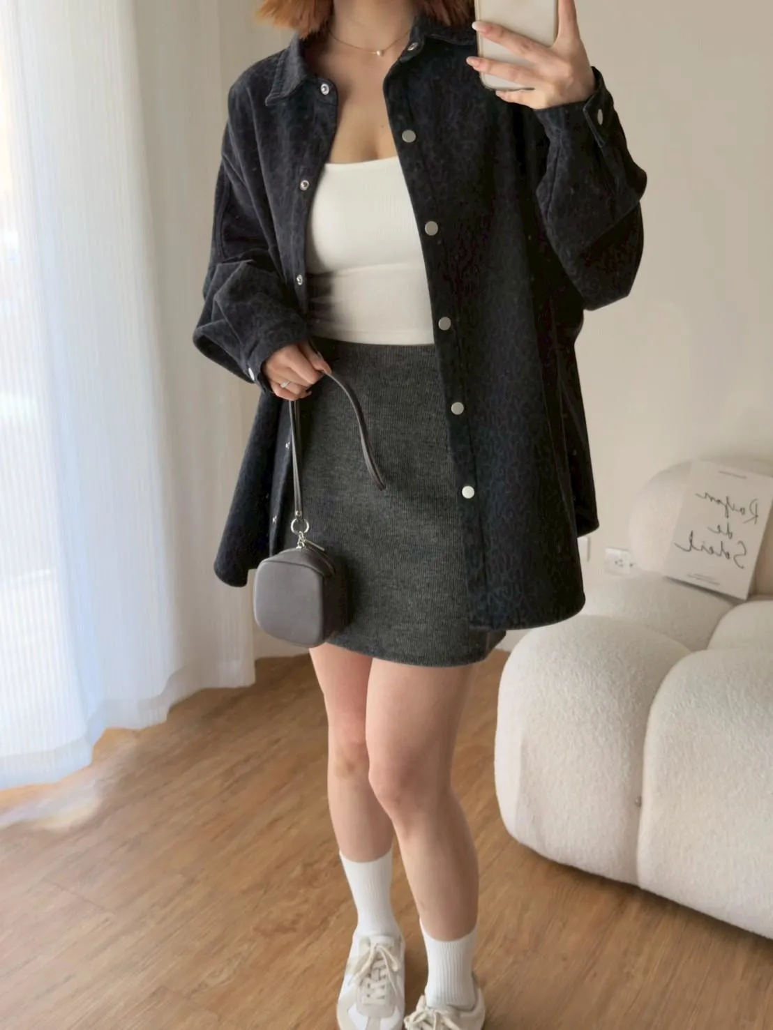 豹紋牛仔襯衫