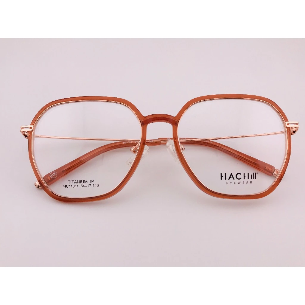 HACHILL 香港潮牌眼鏡 HC11011-C3 琥珀橘眼鏡 鏡框 眼鏡 鈦金屬 TR流行眼鏡