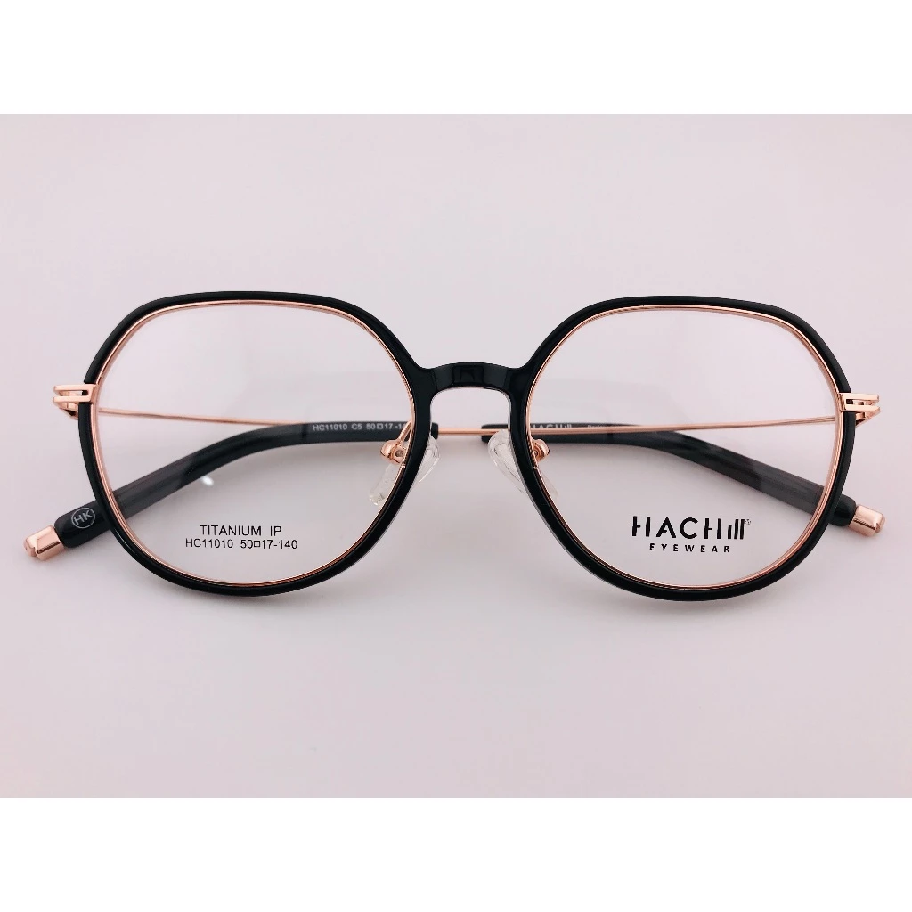 HACHILL 香港潮牌眼鏡 HC11010-C5 黑色眼鏡 鏡框 眼鏡 鈦金屬 TR流行眼鏡