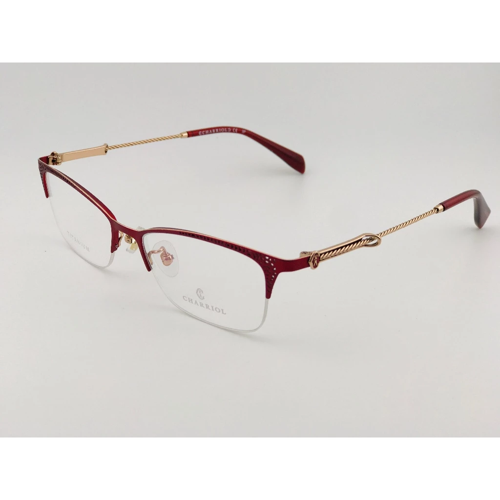 全新 瑞士精品品牌【CHARRIOL 夏利豪】L-6105A-C01 光學眼鏡 鏡框 鈦金屬 鋼索設計 純鈦/β鈦材質