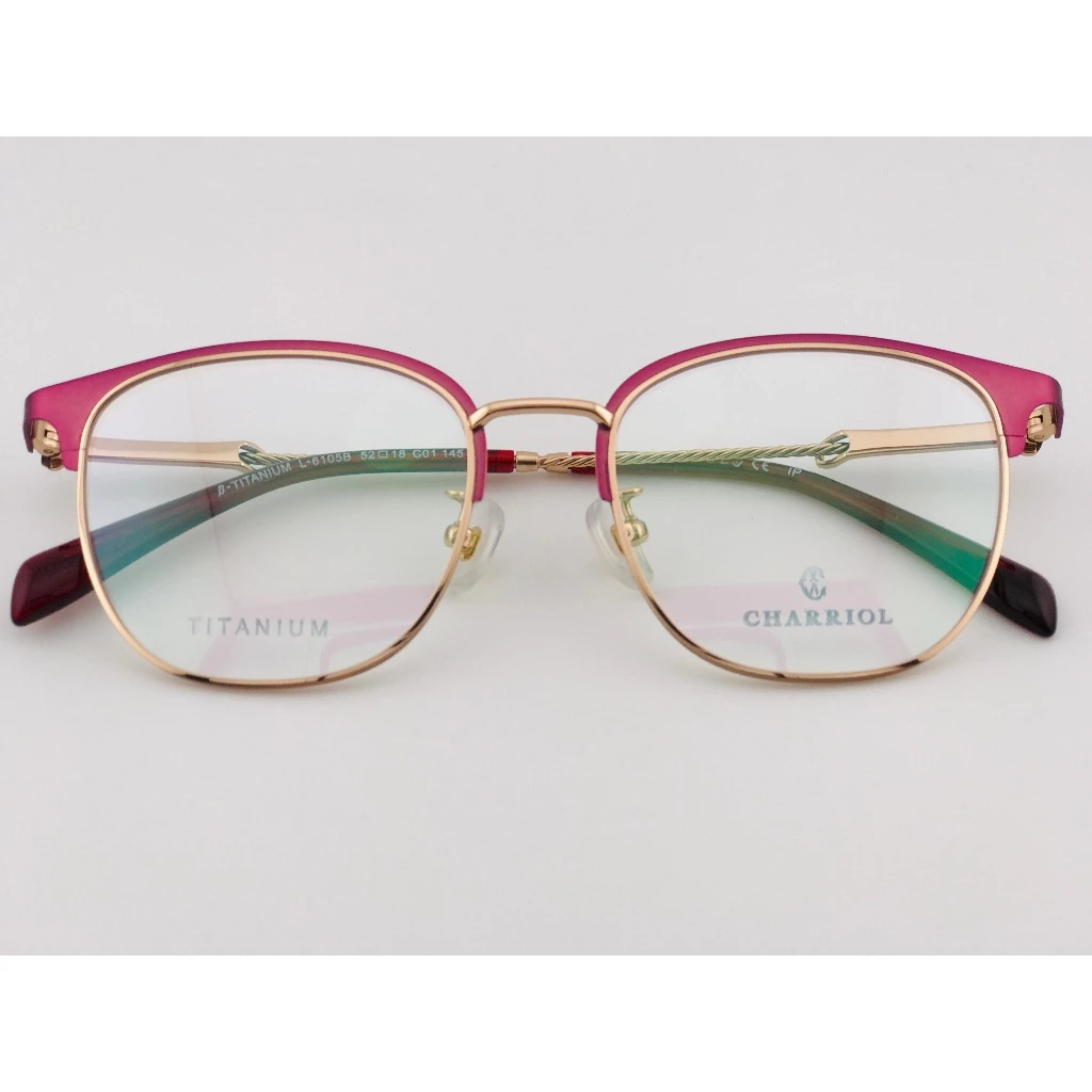 全新 瑞士精品品牌【CHARRIOL 夏利豪】L6105B-C01 光學眼鏡 鏡框 鈦金屬 鋼索設計 純鈦/β鈦材質