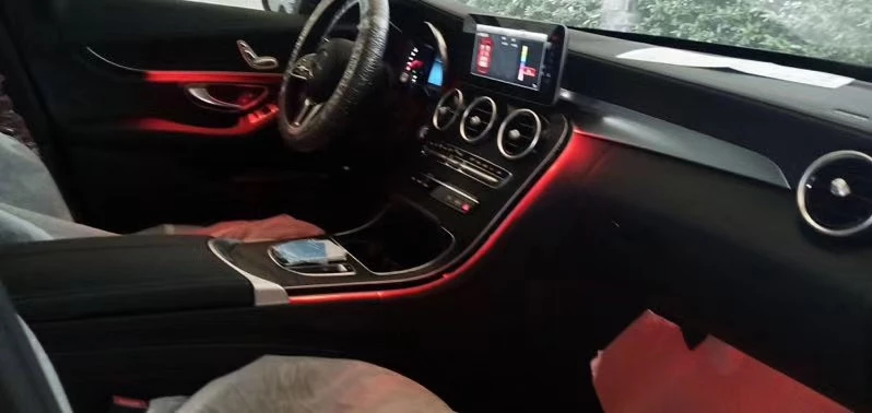 賓士 Benz W205/GLC C250/C300/C43/C63 64色氣氛燈(全新)