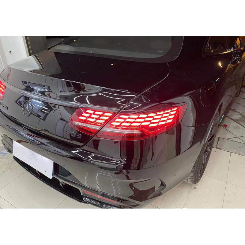 Benz S coupe C217/W217 原廠 龍麟尾燈一奩 低升高 美規改歐規