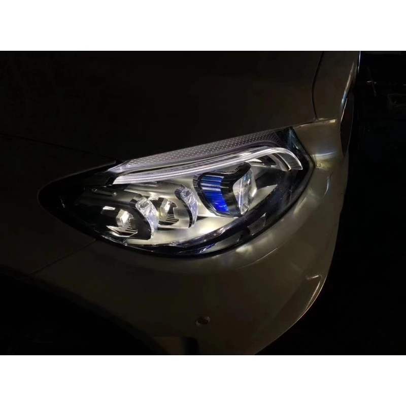 Benz W205 C class 舊款升級改新款多光束雷射大燈 原廠件