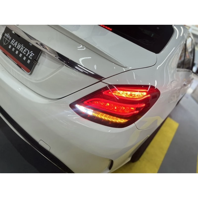 BENZ W205 C300 美規改歐規尾燈 低升高