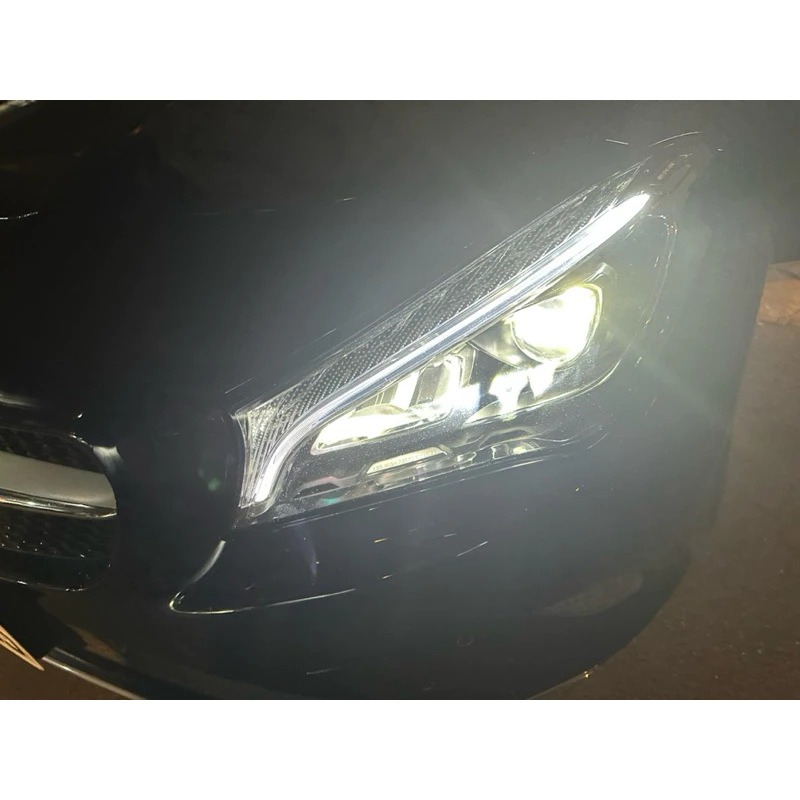 Benz 大燈 維修 修復 日行燈 導光條 泛黃 變黃 w117 W176 W177 LED