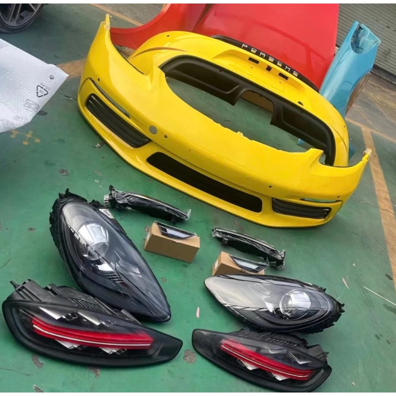 保時捷 981改982 升級718前保+貫穿式尾燈 Cayman Boster