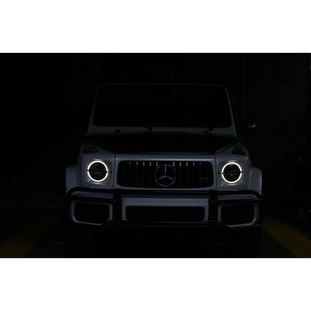 Benz 賓士 G500 改裝 升級 原廠 幾何多光束 燻黑大燈