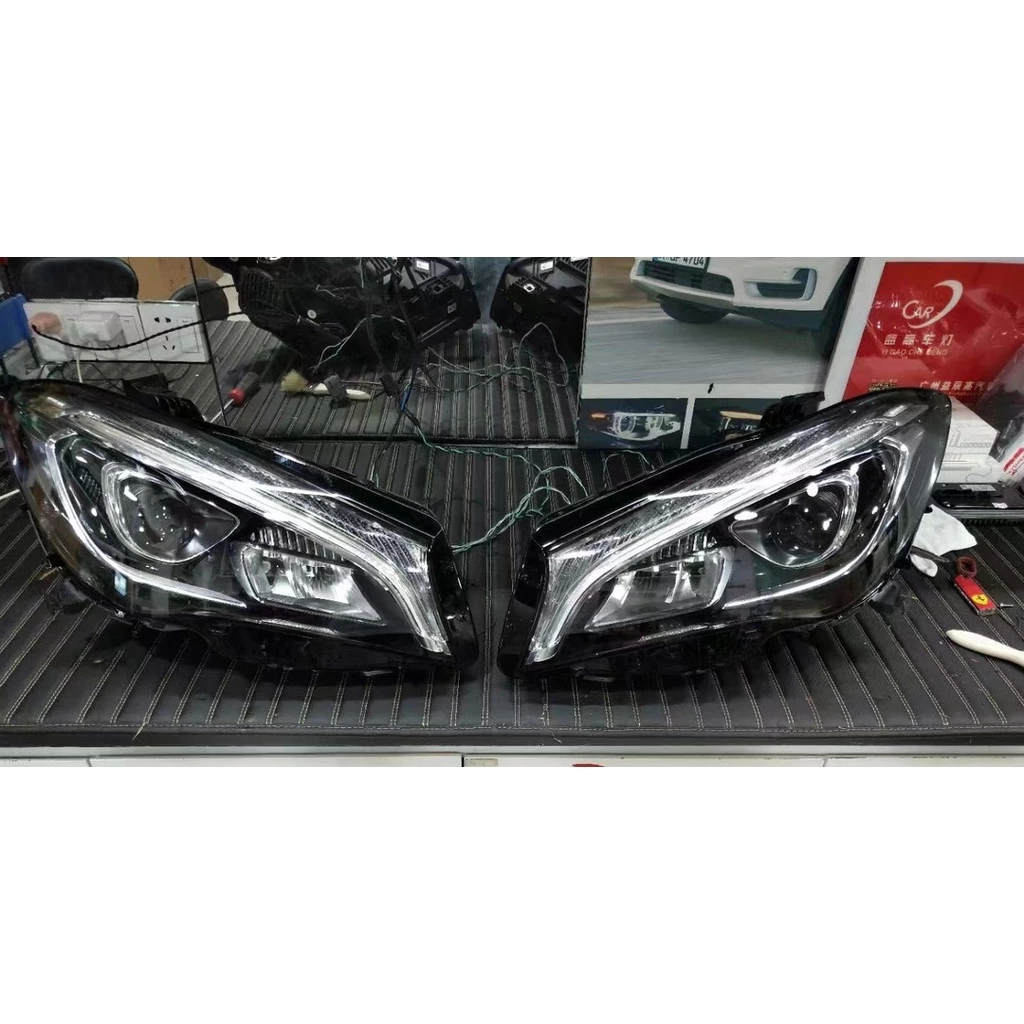 Benz CLA W117 原廠LED大燈 低升高