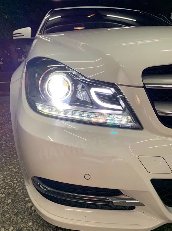 Benz 賓士 W204 11 ～13年小改款 C180 C250 專用小C型大燈組 合法 變更行照