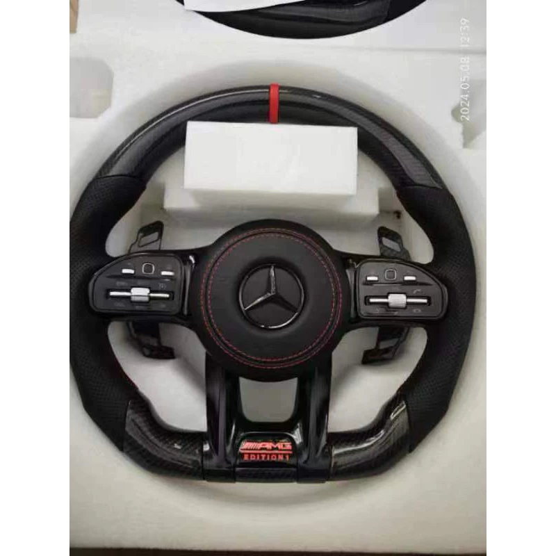 Benz AMG 809 碳纖維 客製化方向盤 (適用各款車均可安裝)