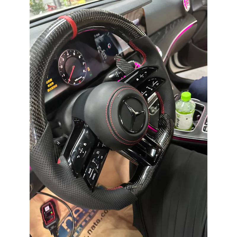 BENZ碳纖維蜻蜓方向盤 W205 W213 W117 GLC W222 W176