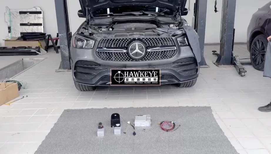 Benz W167  GLE450升級原廠高配中規主機+AR攝像頭+香氛負離子