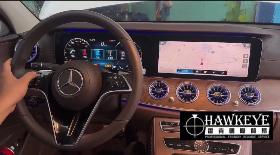 Benz  W213 ( 18年E300) 升級原廠HU6手寫觸摸式螢幕+台灣圖資