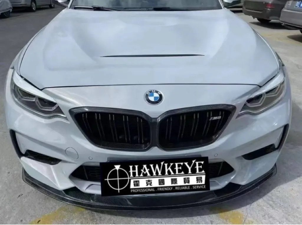 BMW M2C F87 雙線連體碳纖維/鍛造紋水箱罩