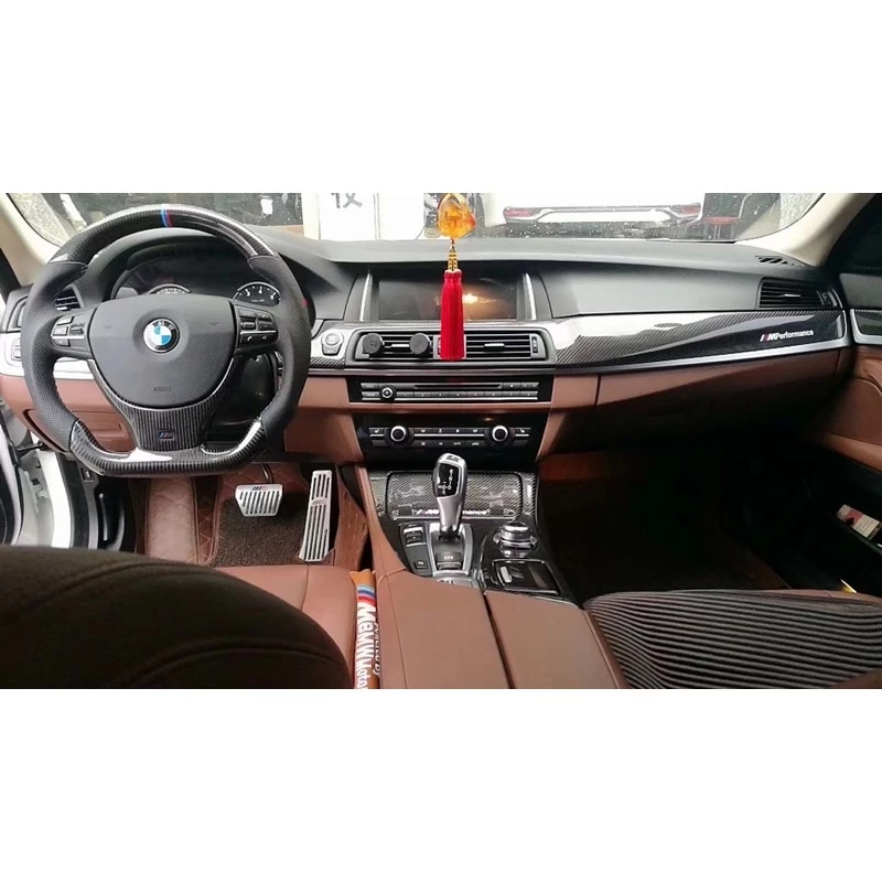 BMW 5系 F10/F18 乾碳 正碳纖維內飾板( 8件套)