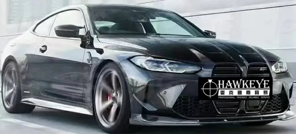 BMW 新款M3 G80/M4 G82 G83 3D款碳纖維前下巴包角套件 (乾/濕碳纖維可選)