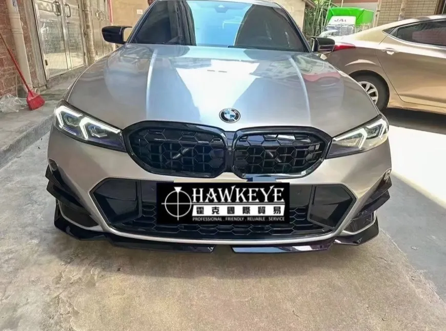 23款 BMW 新3系G20/G28後期 碳纖維前風刀四件套