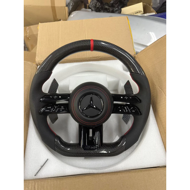 BENZ碳纖維蜻蜓方向盤 W205 W213 W117 GLC W222 W176
