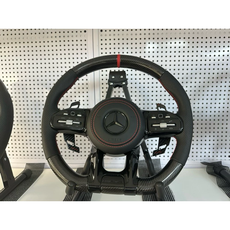Benz AMG 809 碳纖維 客製化方向盤 (適用各款車均可安裝)