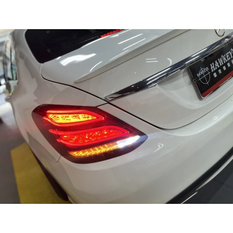 Benz W205 C300 美規改歐規尾燈 低升高