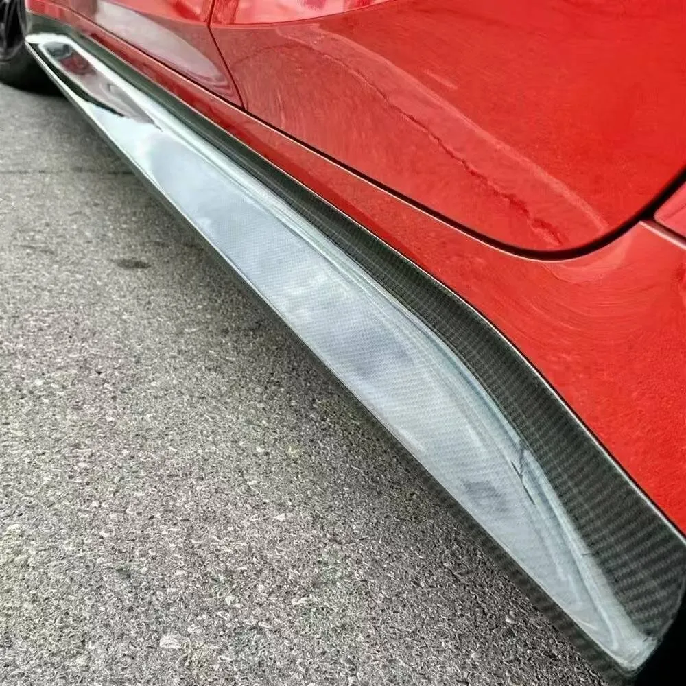 BMW 新款M3 G80 3D款碳纖維側裙 (可選乾/濕碳纖維)