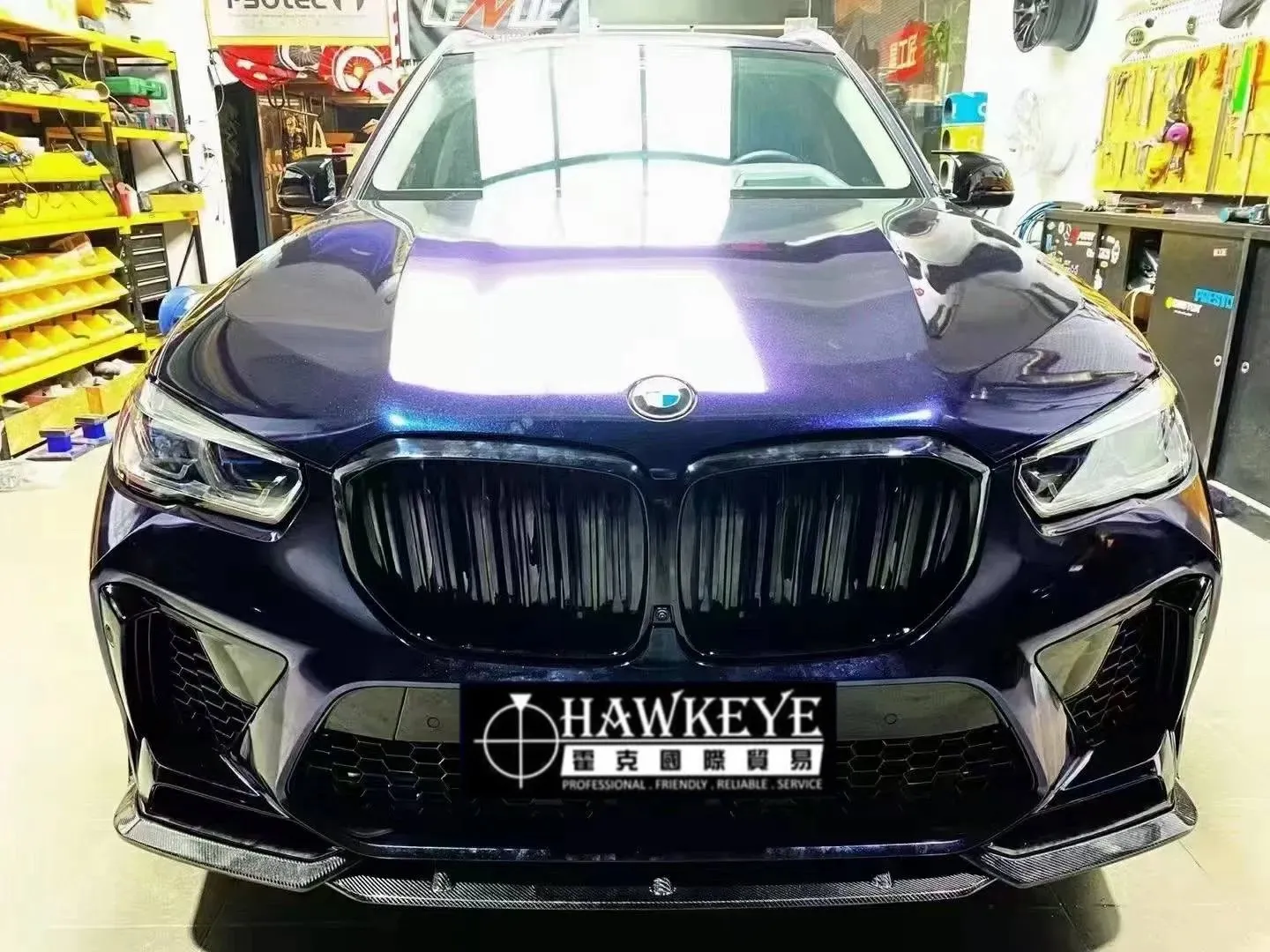 BMW 新款X5M F95 V款碳纖維前下巴