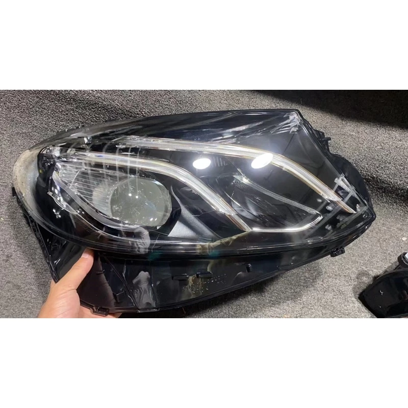 Benz W213 LED美規改歐規大燈(去除腦人的反光片)