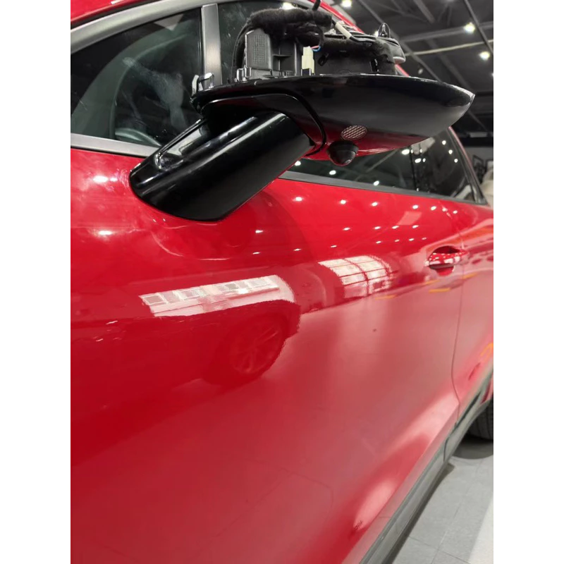 保時捷Porsche老款Macan升级原廠SportDesign 鏤空外後視鏡 (亮黑)