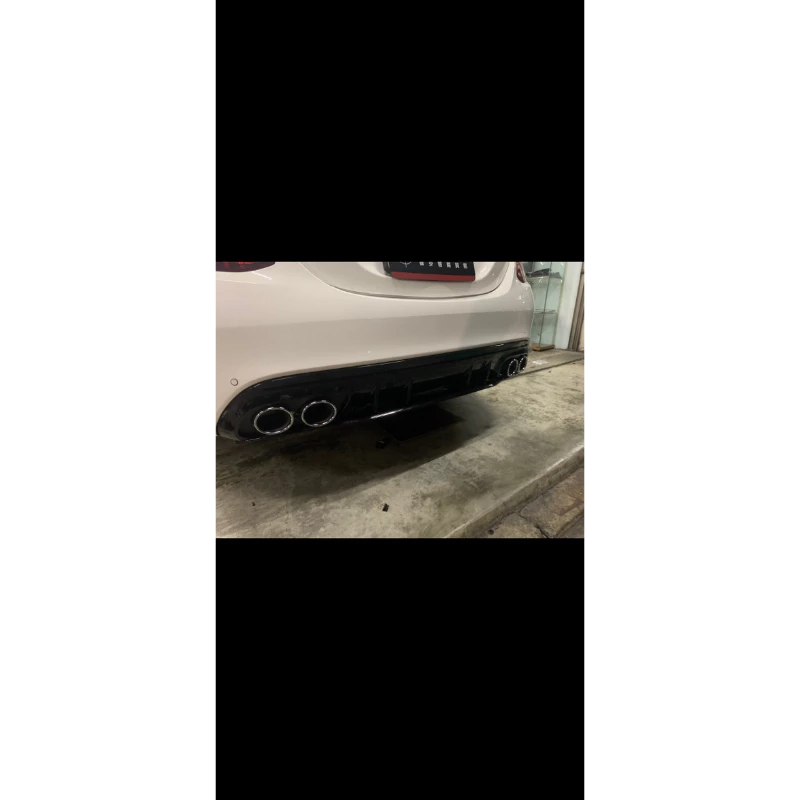 W205 升級 C43 C63 黑色後下巴+後尾飾管~完工價