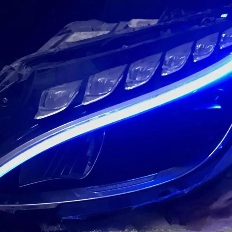 Benz 賓士 W205 日行燈 一抹藍 64色 手機APP選擇顏色