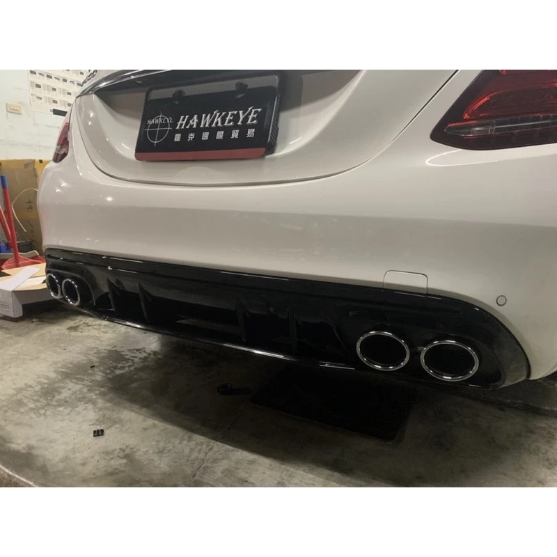 Benz W205  (C200/C300) 新款 C43下巴+尾飾管