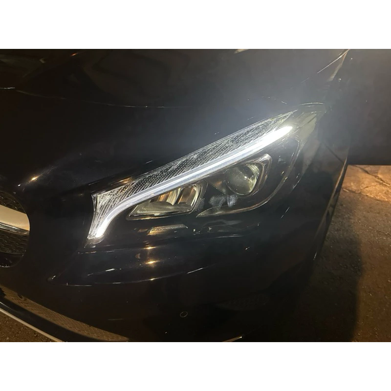 Benz 大燈 維修 修復 日行燈 導光條 泛黃 變黃 w117 W176 W177 LED
