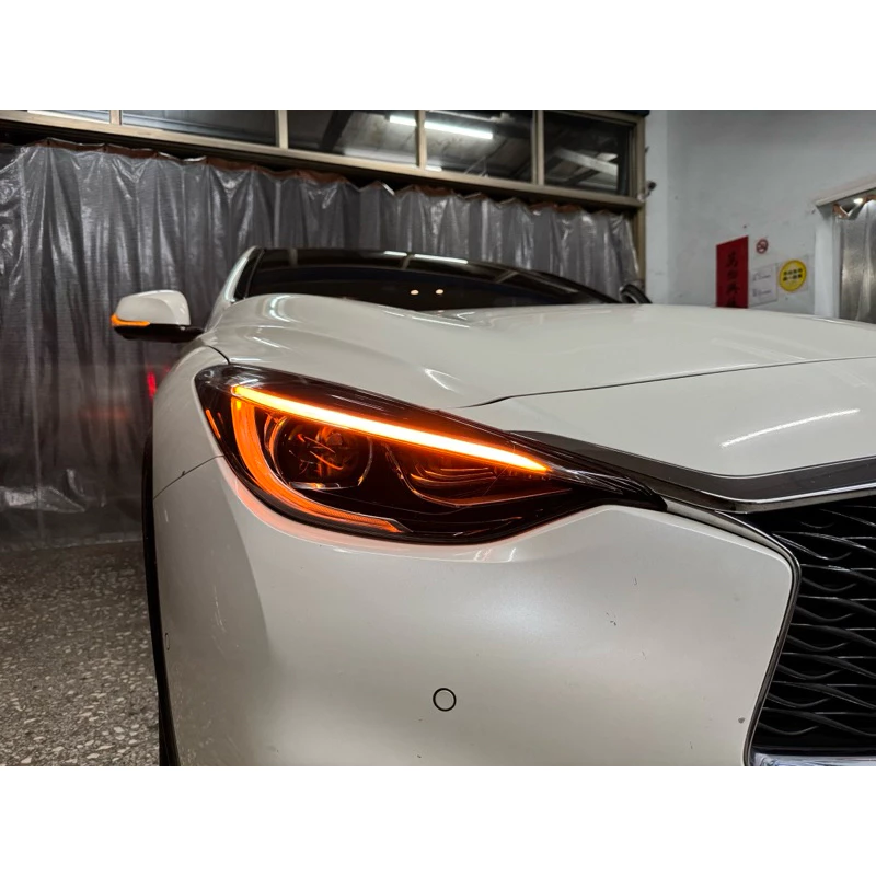 Infinity Q30 大燈 維修 修復 日行燈 導光條 泛黃 變黃
